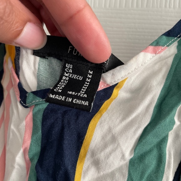 Multi Color Stripe Jumpsuit - Women’s Size Medium - Picture 6 of 9